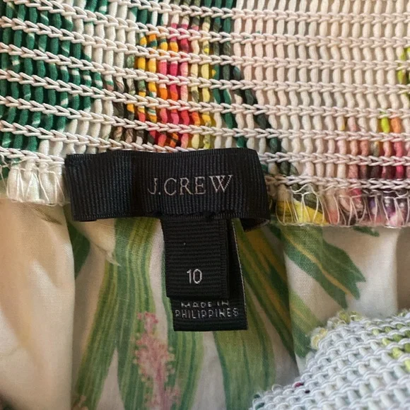 J. Crew Multicolor Tropical Dress/ Size 10/ GORGEOUS PRINT - Picture 6 of 10
